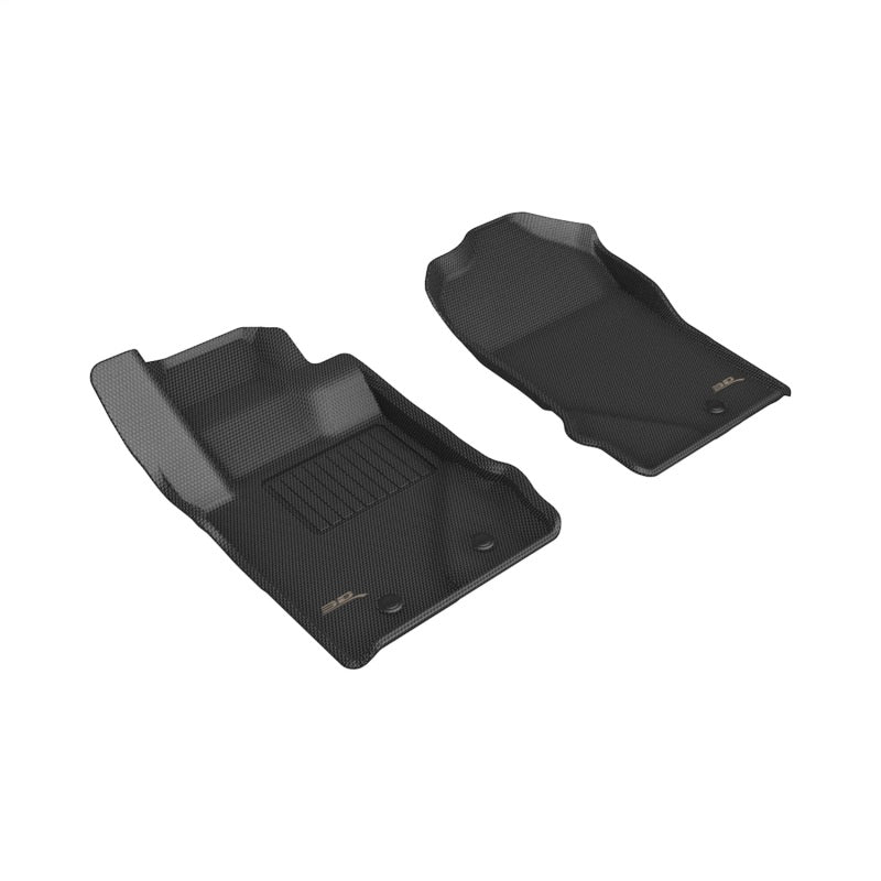3D MAXpider 2026 Ford Bronco (w/ Vinyl Floor) Kagu 1st Row Floor Mat - Black (2pc)