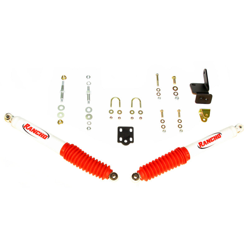 Rancho 07-17 Jeep Wrangler Front Steering Stabilizer Kit