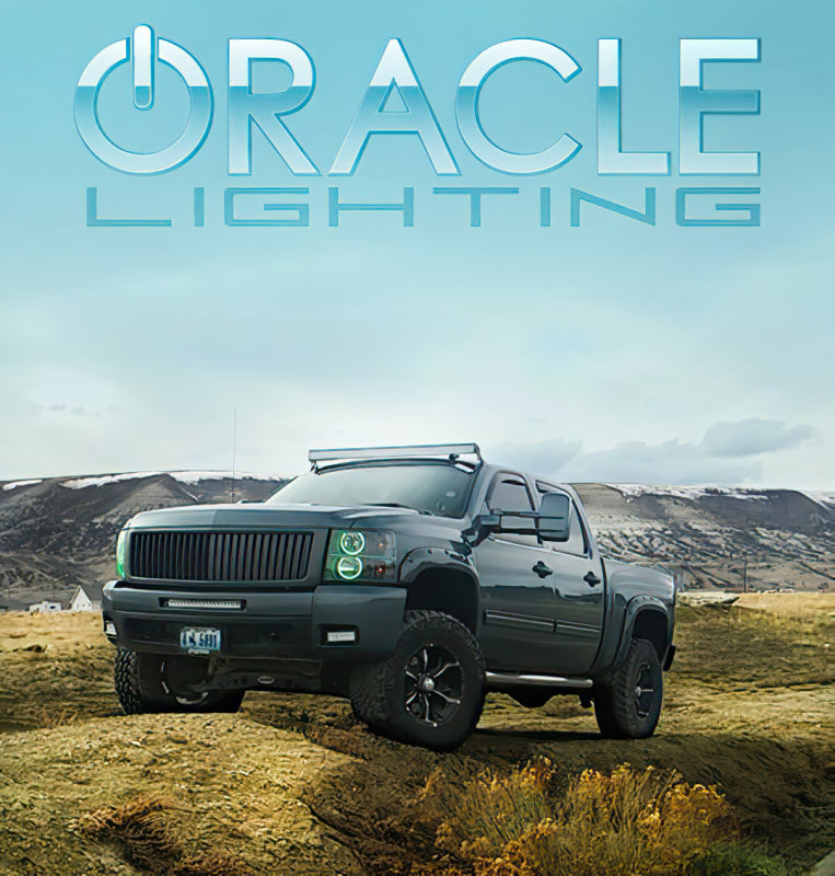 Oracle 07-13 Chevrolet Silverado LED Round Style Headlight Halo Kit - Red