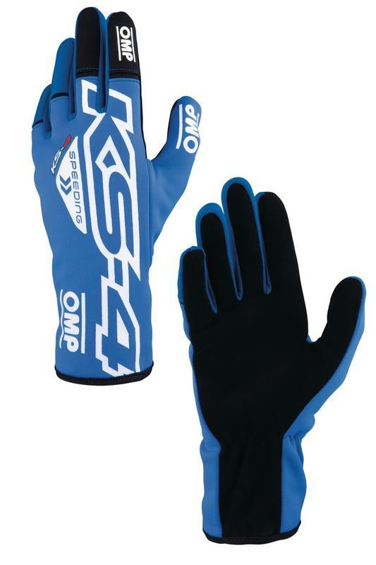 OMP KS-4 KART GLOVES BLACK SZ XXS