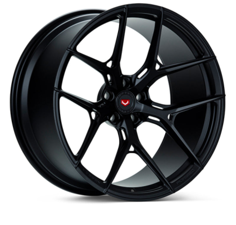 Vossen Forged S21-01 - 21X9 - ET32 - Centerlock - Satin Black Wheel - 992 Turbo S Fitment (Front)