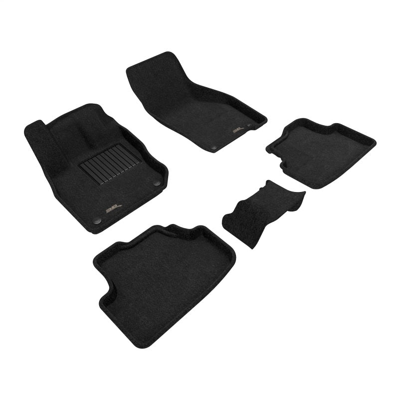 3D MAXpider 22-26 Audi A3/S3/RS3 Elegant 1st & 2nd Row Floor Mat - Black (5pc)