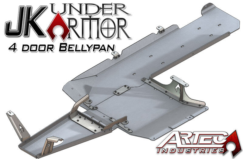 Artec Industries 07-18 Jeep Wrangler JK Under Armor - Four Door Bellypan Kit Model Year 2007-2011