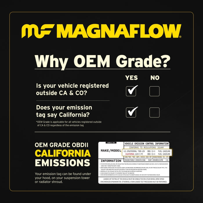 Magnaflow Conv Direct Fit 19-20 Volkswagen Jetta 1.4L Underbody