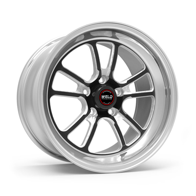 Weld S70 RT-S 18x9.5in / 5x114.3 BP / 6.6in. BS - Black Center - Polished Shell Wheel