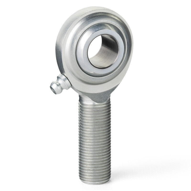 QA1 C Series 2-Pc Rod End - Male/Left Hand - .625in Bore x 5/8-18 w/Zerk - Carbon Steel