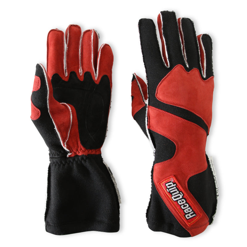 RaceQuip SFI-5 Red/Black Large Outseam w/ Closure Glove