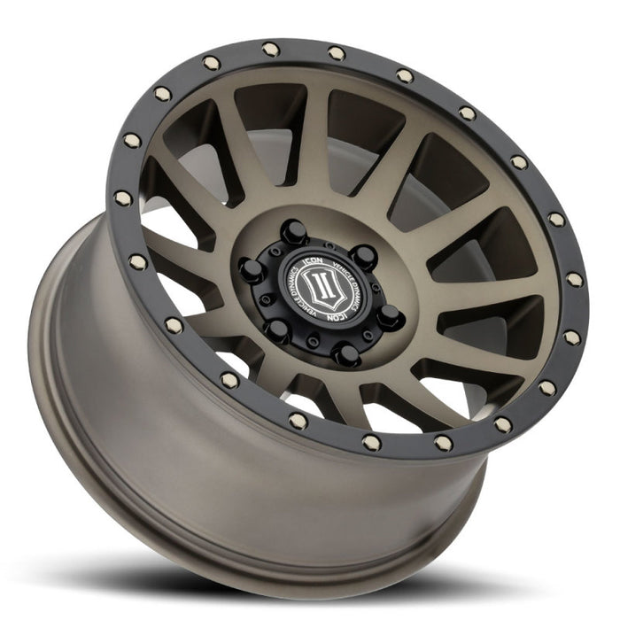 ICON Compression 18x9 6x5.5 25mm Offset 6in BS 95.1mm Bore Bronze Wheel