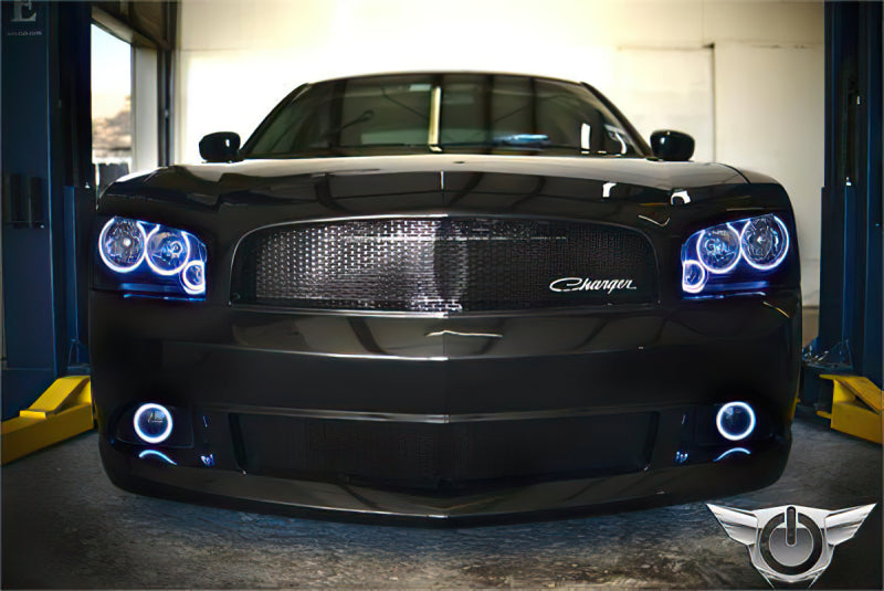 Oracle 05-10 Dodge Charger LED Fog Light Halo Kit - Red