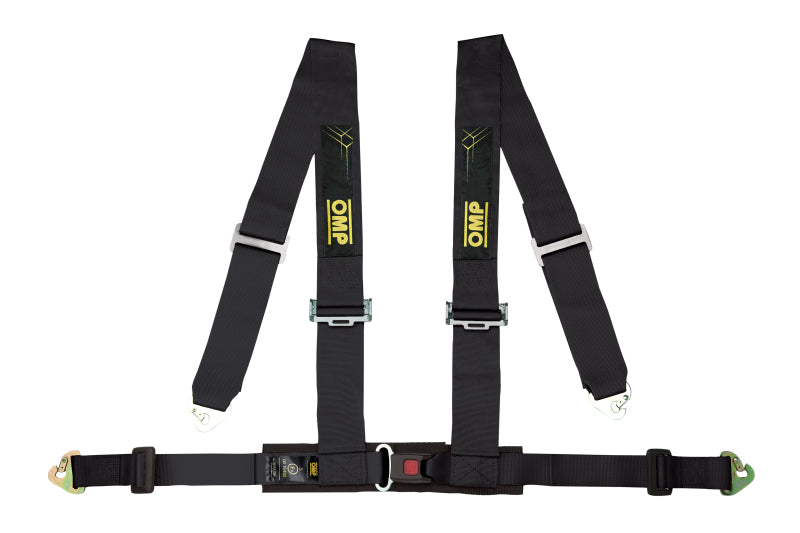 OMP 4 POINTS ECE HARNESS - RACING 4M ECE 2208 RED
