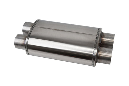 Corsa 304 Stainless Steel 3in Pro Series Packed Resonator (Slip Fit) (6-8DB) w/ 2 Clamps - B
