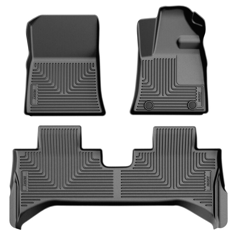 Husky Liners 25-26 BYD Shark 6 (RHD) WeatherBeater Fr & 2nd Seat Floor Liner - Black