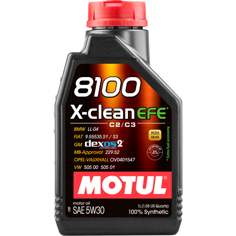 Motul 1L Synthetic Engine Oil 8100 X-CLEAN 5W30