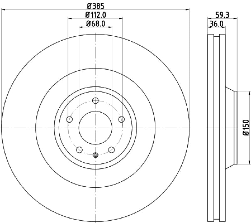 Hella 20-23 Mercedes-Benz GLE / GLS Series Front Brake Pad Set