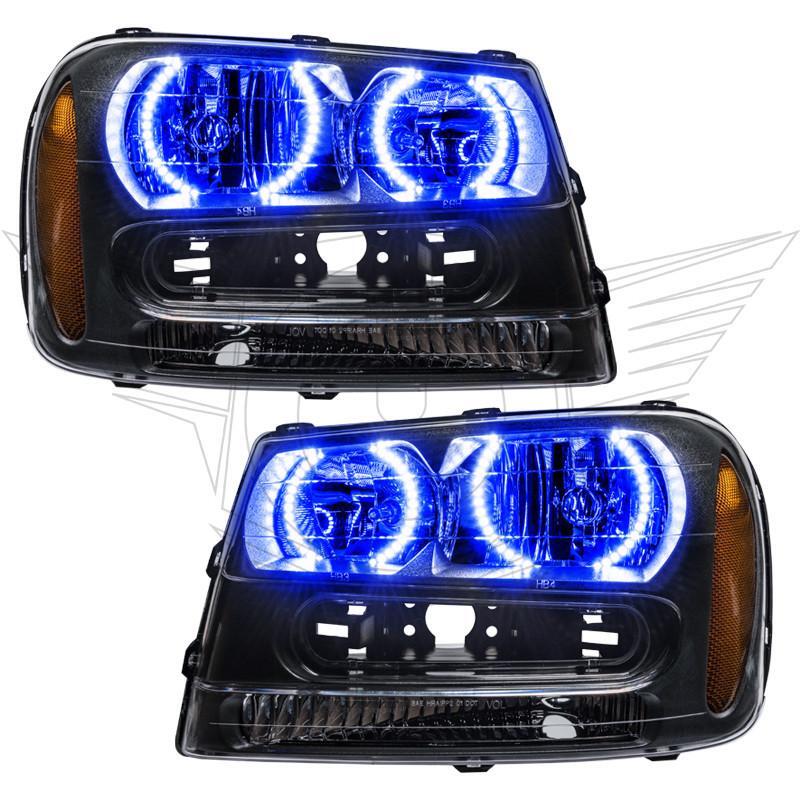 Oracle 02-09 Chevrolet Trail Blazer LED Headlight Halo Kit - Blue