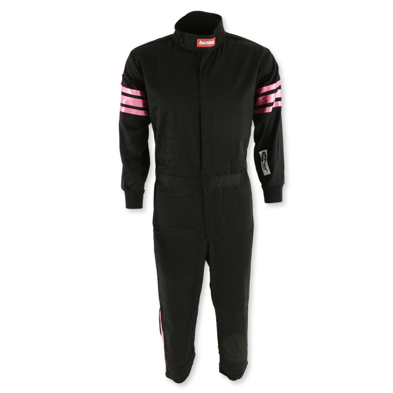 RaceQuip Pink Trim SFI-1 JR. Suit - Kids XSM