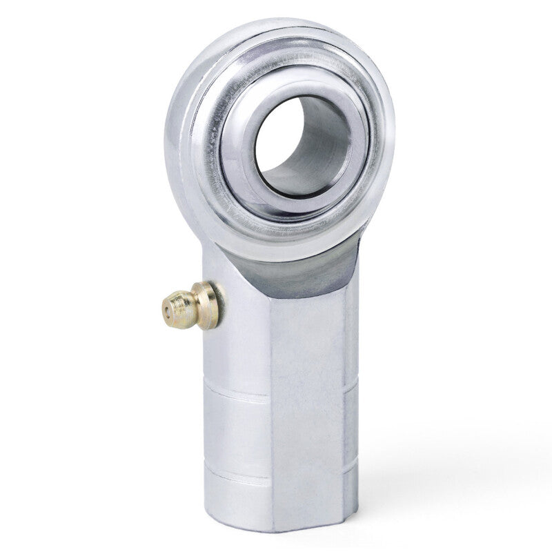 QA1 C Series 2-Pc Rod End - Female/Left Hand - 8mm Bore x M8x1.25 w/Zerk - Carbon Steel