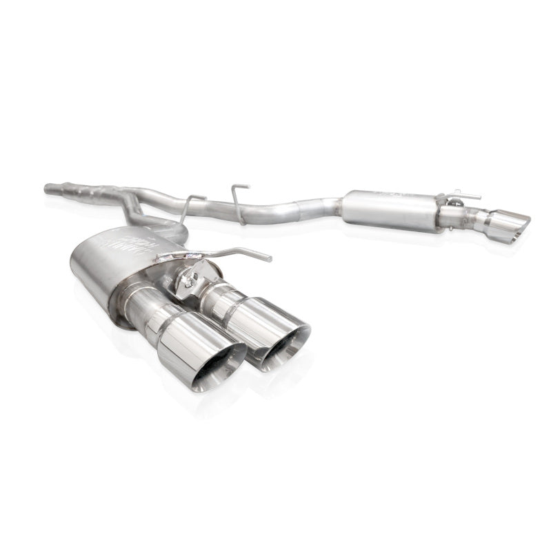 Stainless Works 2024 Mustang GT Catback Quad Tips Redline Sound X-Pipe Performance Connect Exhaust