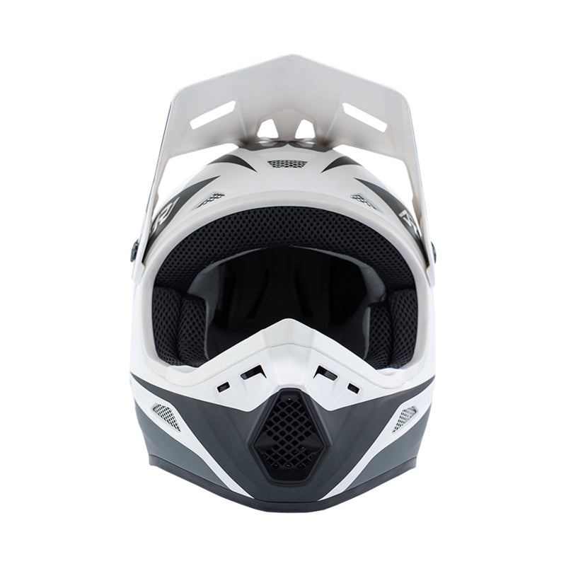 Answer 26 AR1 Mototown Helmet Glossy White/Grey/Black Youth - Small