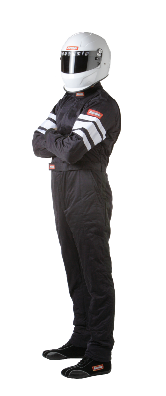 RaceQuip Black SFI-5 Suit - Medium Tall