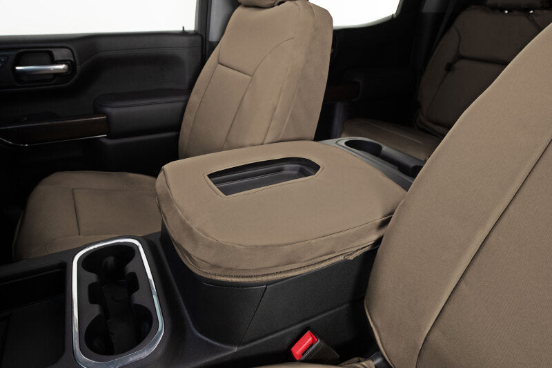 Covercraft 07-13 Chevrolet Avalanche/ Endura PrecisionFit Custom Front Row Seat Covers - Tan/Tan