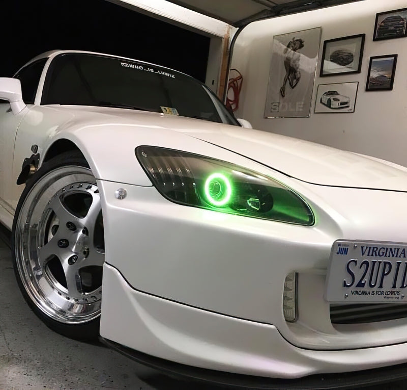 Oracle 99-09 Honda S00 LED Headlight Halo Kit - Green