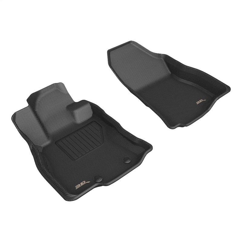 3D MAXpider 25-26 Subaru Forester Kagu 1st Row Floor Mat - Black (2pc)