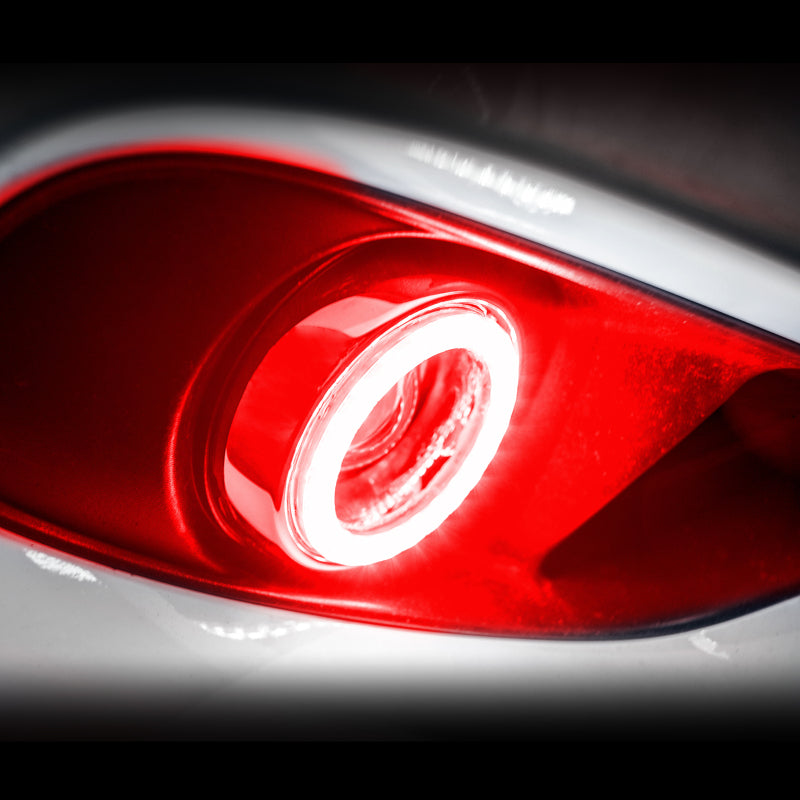 Oracle 11-13 Dodge Durango Surface Mount LED Fog Light Halo Kit - Red