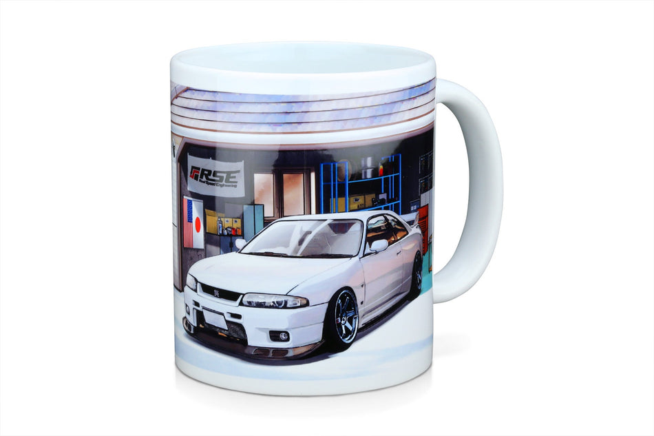 Tomei Mug White R33 GT-R Car Life Garage TG601A-NS00H