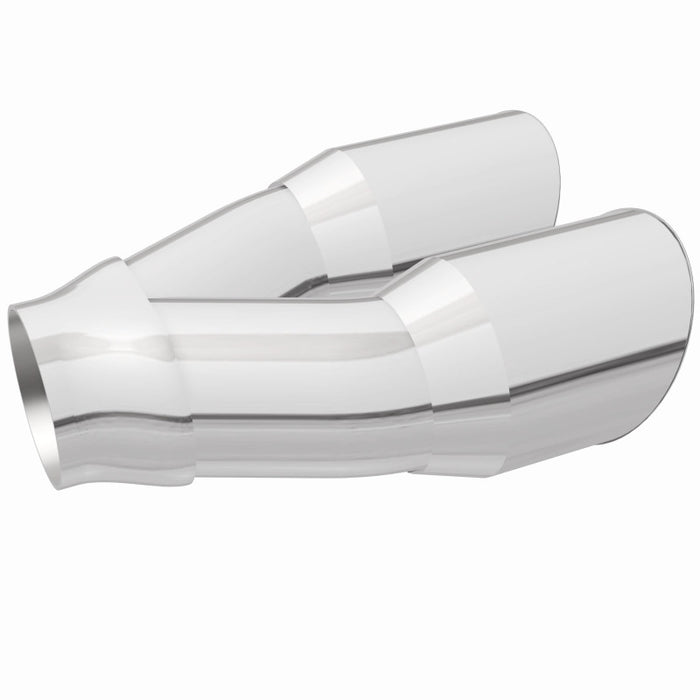 MagnaFlow Double Wall 3in Dual Round Polished Tip 2.25in Inlet