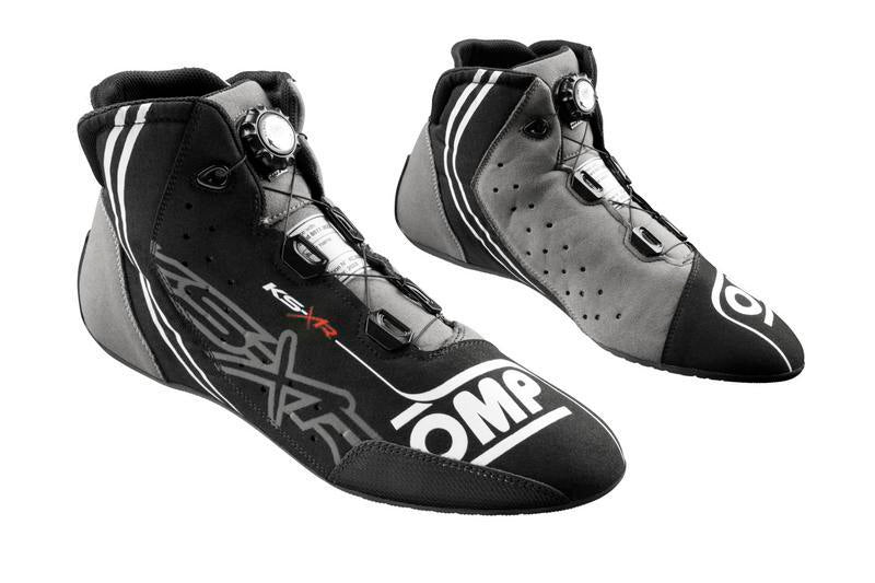 OMP KART SHOES KS-X FIA 8877-2022 BLACK/GREY/FLUO YELLOW SIZE 40