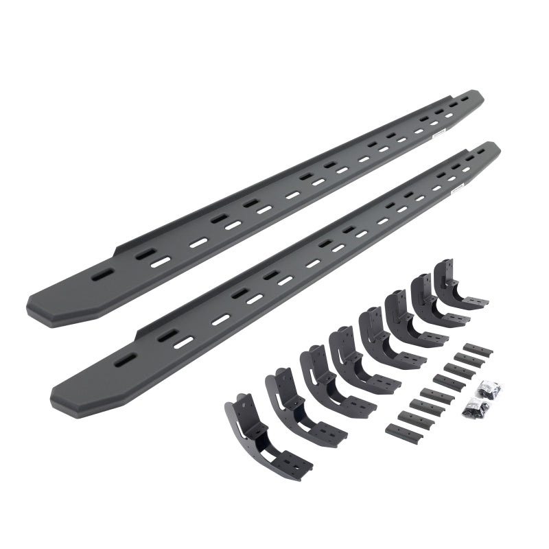 Go Rhino 20-25 Chevrolet Silverado 2500 RB30 Slim Running board + Brackets - Textured Black