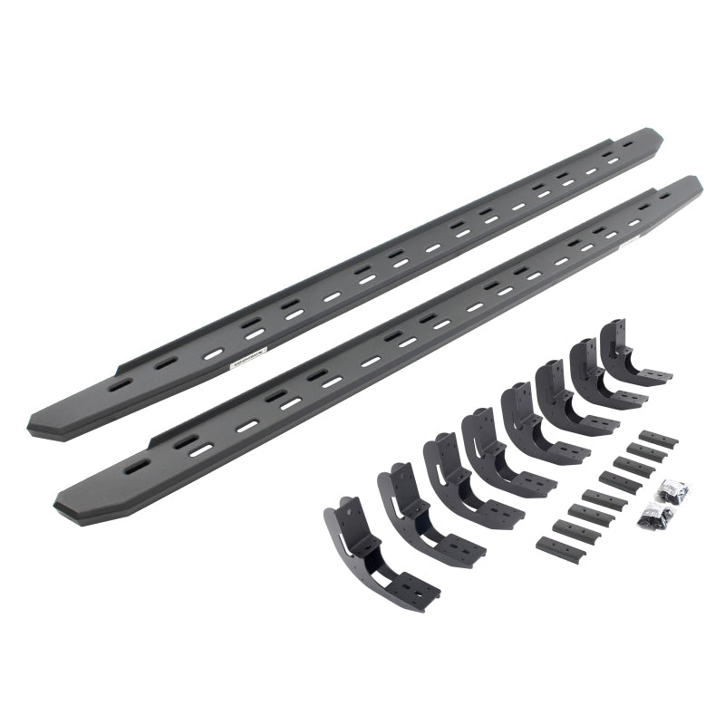 Go Rhino 19-25 Chevrolet Silverado 1500 RB30 Slim Running board + Brackets - Textured Black