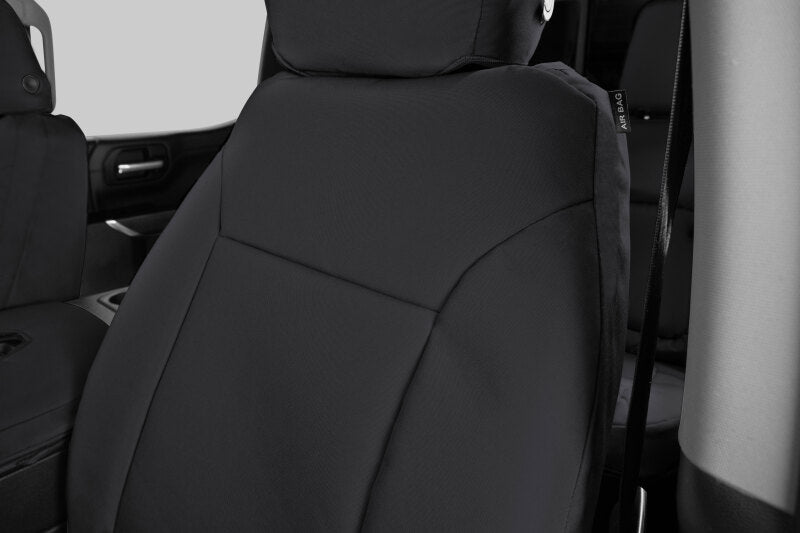 Covercraft 19-24 Dodge Ram Endura PrecisionFit Custom Front Row Seat Covers - Black/Black