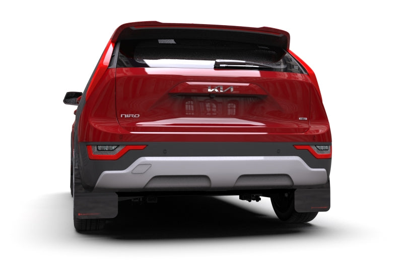 Rally Armor 2023 Kia Niro SG2 Black UR Mud Flap Blue Logo