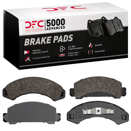 DFC 87-88 Subaru Justy Front 5000 Advanced Semi Metallic Brake Pads and Hardware Kit