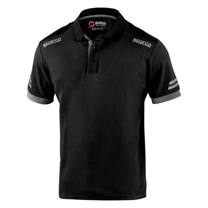Sparco Tech Polo TW Black/Gray Small