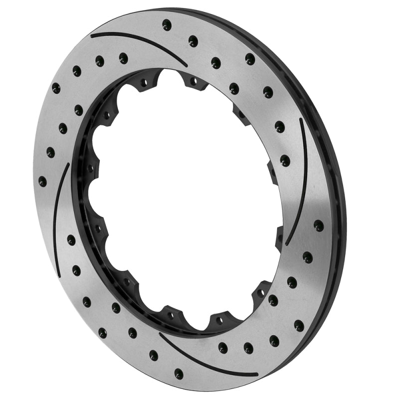 Wilwood 12x8.75 Black Right Side SRP Drilled & Slotted Rotor Ring