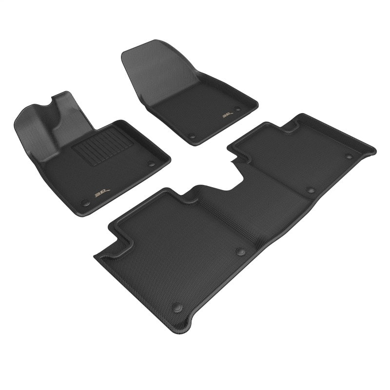 3D MAXpider 25-26 Polestar 4 Kagu 1st & 2nd Row Floor Mat - Black (3pc)