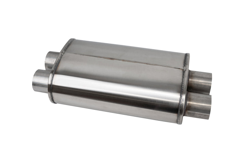 Corsa Pro Series Custom Sport Muffler 304SS 2.5in Offset In / 2.5in Center Out 10in Length
