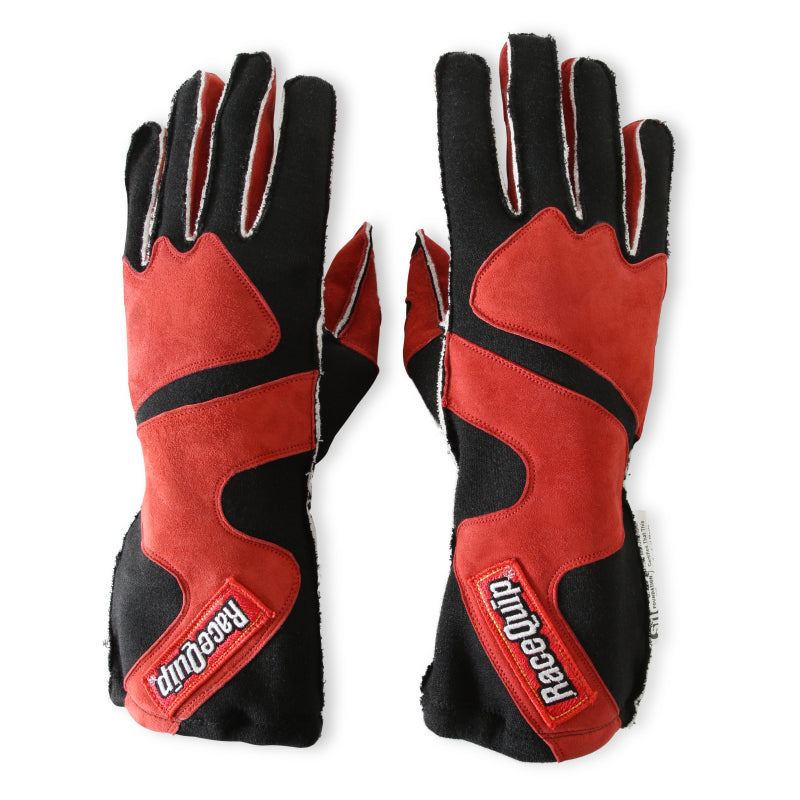 RaceQuip SFI-5 Red/Black Medium Outseam w/ Closure Glove