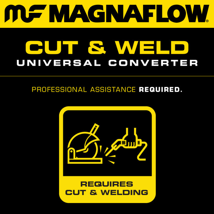 MagnaFlow Conv Universal 2.5 inch C/C spun body