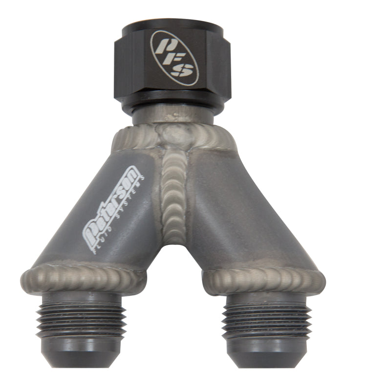 Peterson Fluid Systems Y-Manifold -12AN B Nut To -12/12