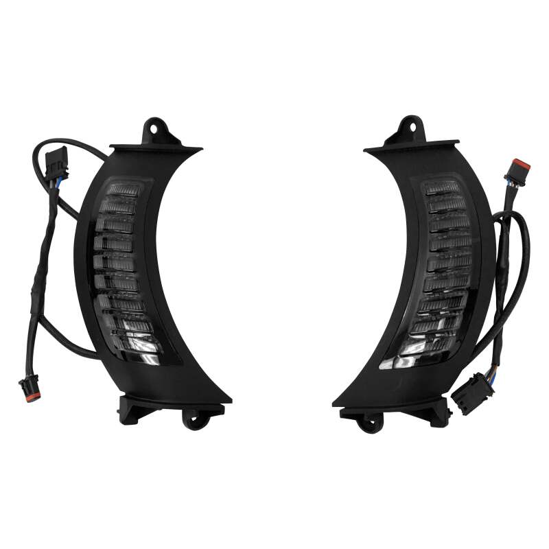 Letric Lighting Fairing Vent Switchback Turn Signal Black