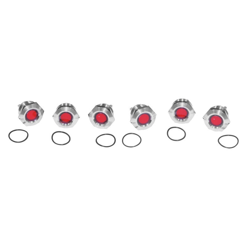 Letric Lighting Royal Flush Mount LED 1in Stl/Red