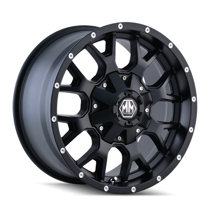 Mayhem 8015 Warrior 20x10 / 8x170 BP / -25mm Offset / 125.2mm Hub Matte Black Wheel