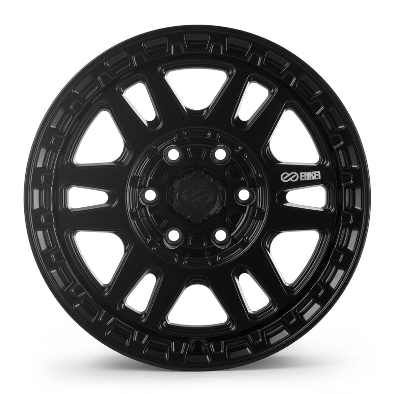 Enkei Trail-Tracker 18x9 / 6x139.7 BP / ET20 / 106.1mm Bore - Matte Black Wheel