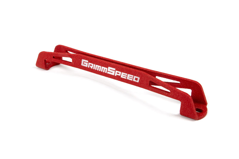 GrimmSpeed 08-18 Subaru WRX/STI Lightweight Battery Tie Down - Red