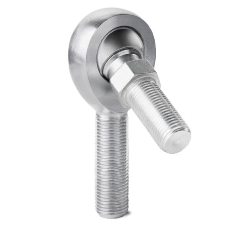 QA1 V Series 3-Pc Rod End - Female/Left Hand - .19in Bore x 3/16-24 w/Stud - Carbon Steel