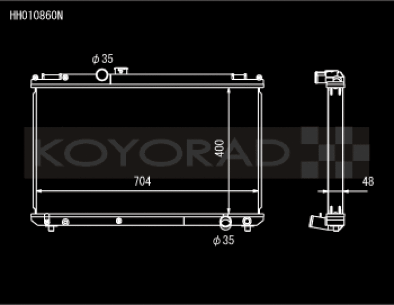 Koyo 96-00 Toyota Chaser JZX100 2.5L Inline 6 Turbo w/ Manual Trans Radiator